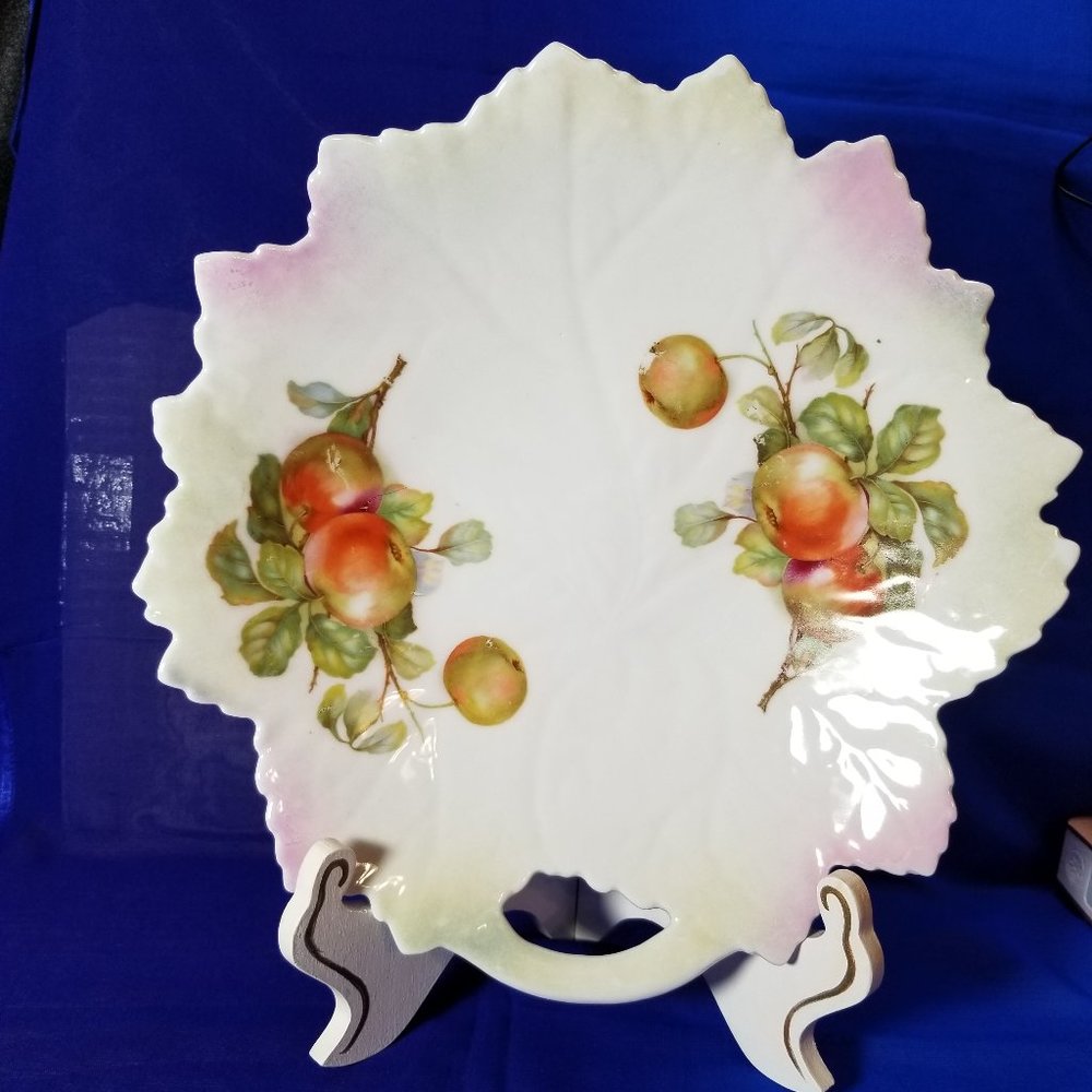 Vintage German Porcelain Shallow Bowl with Cut out Handle